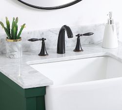 Marble Vanity Backsplash | Pottery Barn
