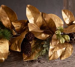 Faux Magnolia and Eucalyptus Wreath &amp; Garland