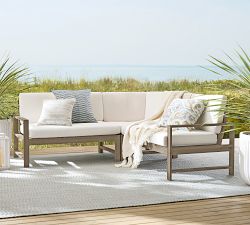 Indio Eucalyptus 3-Piece Loveseat Outdoor Sectional (78&quot;)