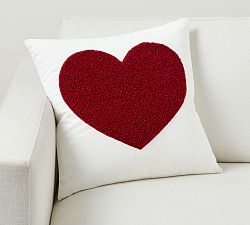 Pottery barn heart pillow best sale