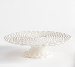 Heirloom Basketweave Cake Stand