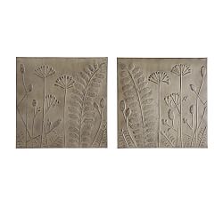 Zinc Flowers Indoor/Outdoor Handcrafted Wall Art