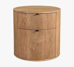 Klint 2-Drawer Round Nightstand (19&quot;)