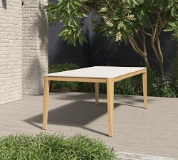 Chambers Eucalyptus Outdoor Dining Table with Duraboard&#174; Top (67&quot;- 85&quot;)