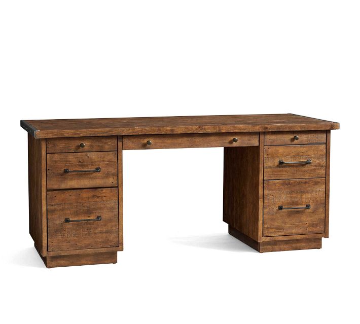 Small reclaimed wood desk discount
