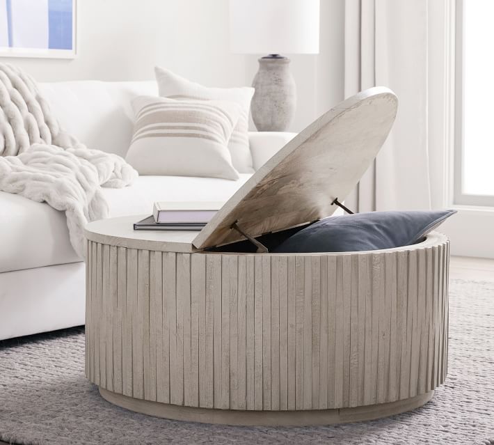 Gilman round storage coffee table discount