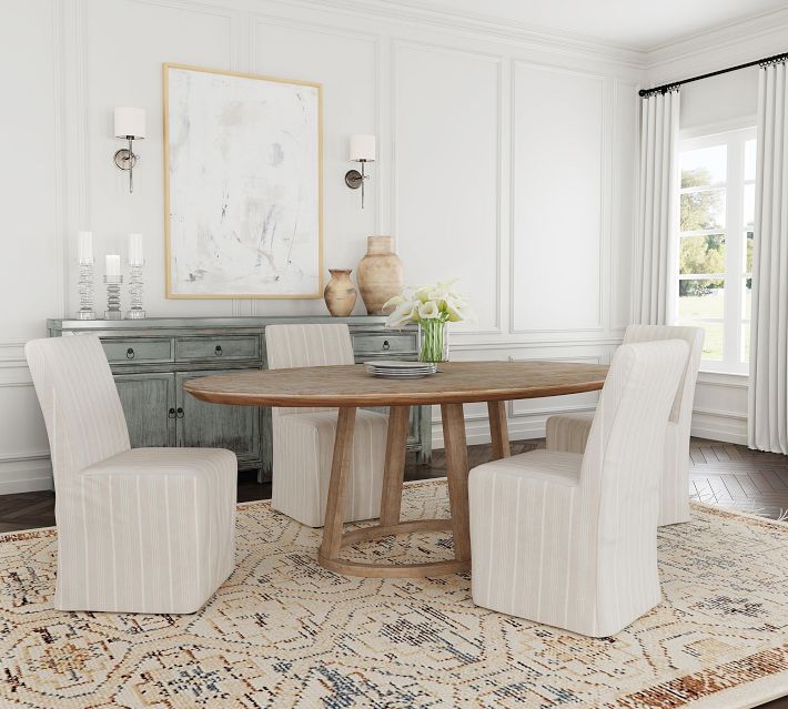 Pottery barn oval table discount