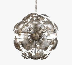 Clyborn Antique Glass Round Chandelier (30&quot;)