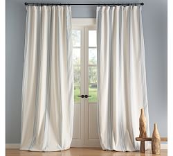 Riviera Striped Linen Cotton Curtain