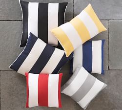 Sunbrella&#0174; Awning Striped Outdoor Pillow