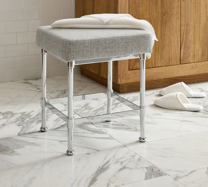 Vanity with orders stool