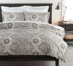 Jacquelyn Medallion Organic Sateen Duvet Cover