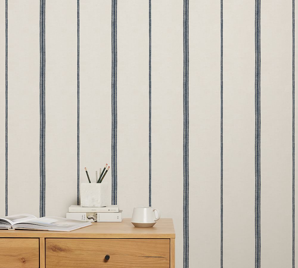 Ticking Striped Wallpaper