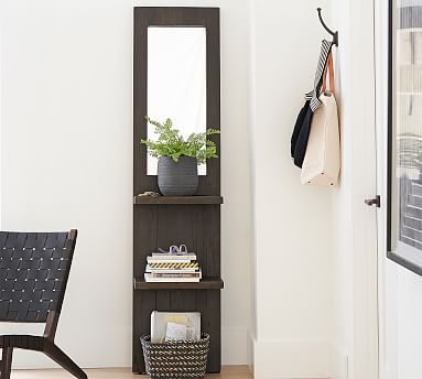 Ladder shelf entryway discount