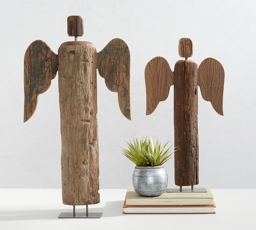 Wooden Angel Figures