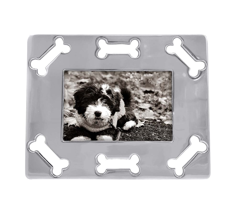 Dog Bone Border Metal Picture Frame - 4" x 6"
