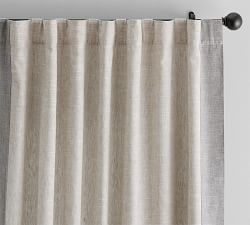 Emery Border Linen Curtain