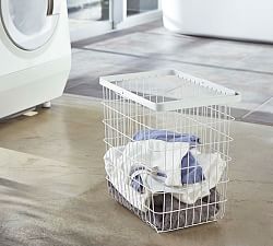 Yamazaki Rectangular Wire Laundry Basket