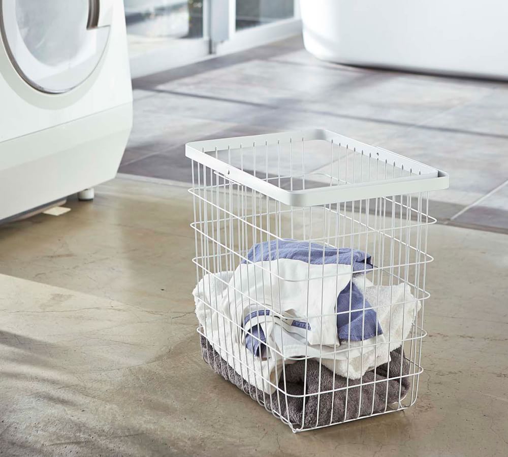 Yamazaki Rectangular Wire Laundry Basket