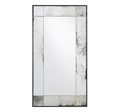 Tribeca Antiqued Glass Wall Mirror 16&quot; x 30&quot;