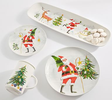 Jolly Santa Stoneware Dinnerware Collection Pottery Barn