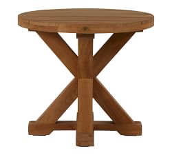 Karena Teak Round Outdoor End Table