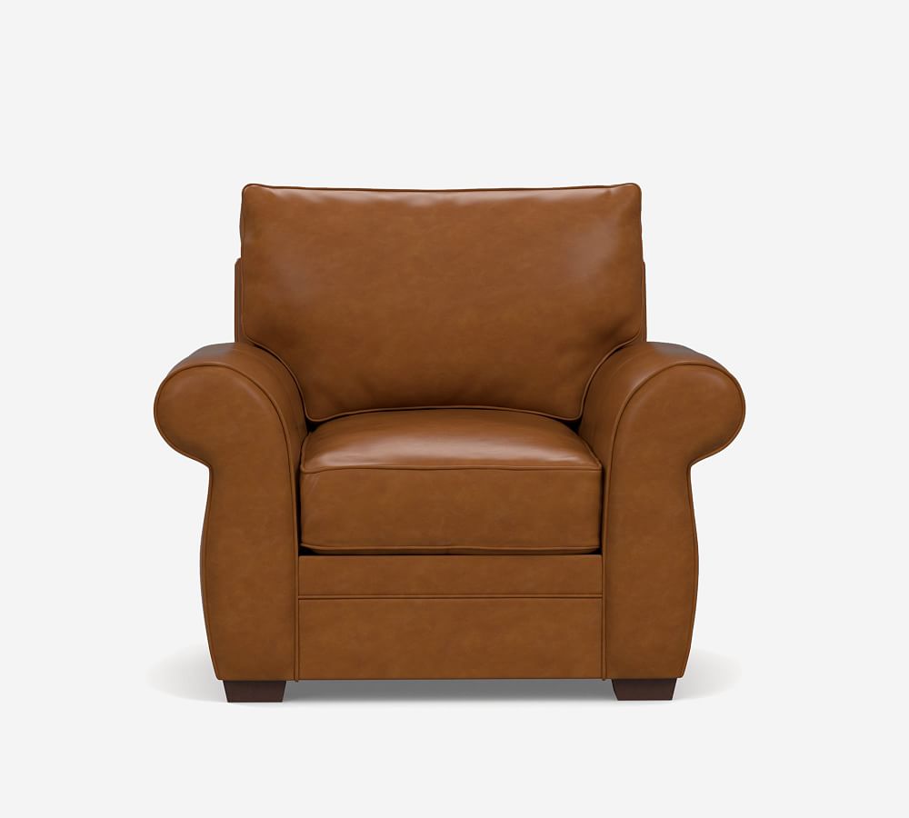 Pearce Roll Arm Leather Recliner