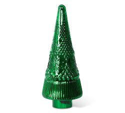 Lit Glass Christmas Tree