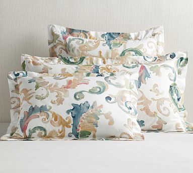 Claudia Print Organic Cotton Sham Pottery Barn