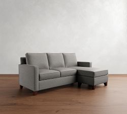 Cameron Square Arm Reversible Chaise Sleeper Sectional - Storage Available (89&quot;)