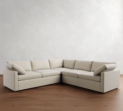 Dream Slim Arm 3-Piece L-Shaped Sectional (112&quot;)