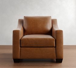 York Slope Arm Leather Chair