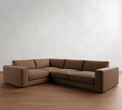 Carmel Lounge Leather 3-Piece Sectional (117&quot;)