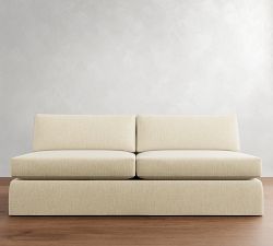 Build Your Own Carmel Wide Arm Slipcovered Sectional