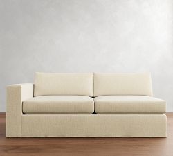 Build Your Own Carmel Wide Arm Slipcovered Sectional