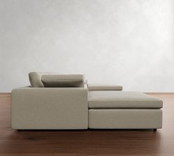 Dream Wide Arm Modular Double Chaise Sectional (154&quot;)