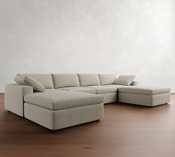 Dream Wide Arm Modular Double Chaise Sectional (154&quot;)