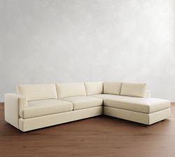 Carmel Recessed Arm Return Bumper Sectional (111&quot;&ndash;123&quot;)