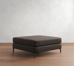 Jake Leather Sectional Ottoman