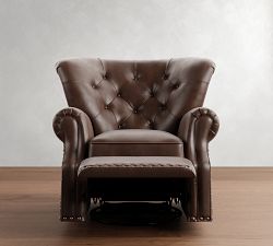 Lansing Leather Swivel Recliner