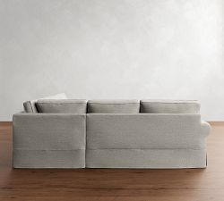 PB Comfort Roll Arm Slipcovered 3-Piece L-Shaped Sectional (108&quot;)