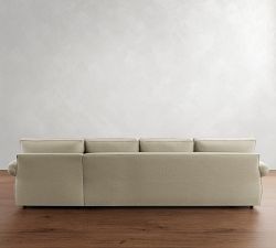 Pearce Roll Arm Chaise Sectional (110&quot;&ndash;150&quot;)