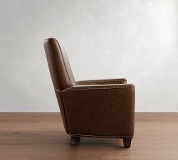 Irving Square Arm Leather Manual &amp; Power Recliner