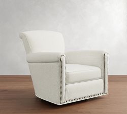 Irving Roll Arm Swivel Chair