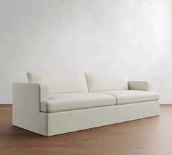 Serene Slipcovered Sofa (84&quot;&ndash;104&quot;)