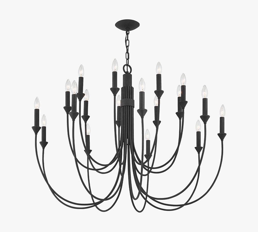 Cyan 7-Light Metal Chandelier (22-42&quot;)