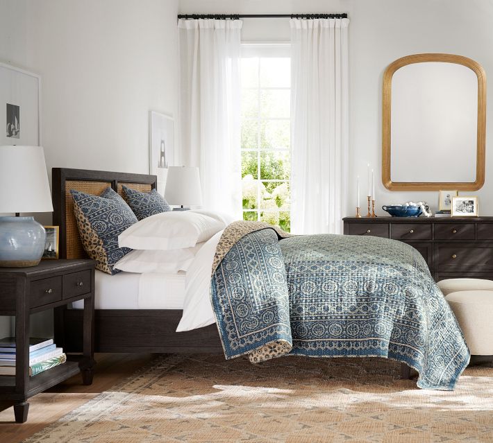 Pottery offers Barn Pick Stitch Quilt and King Shams