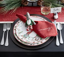 Forest Gnome Yuletide 16-Piece Dinnerware Set