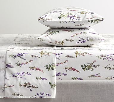 New top Pottery Barn ditsy mini floral sheets queen size