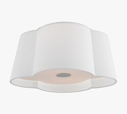 Ellen Linen Flush Mount (14&quot;)